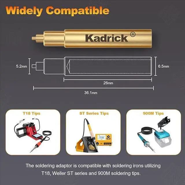 Alt view image 3 of 6 - Heat Set Insert Tool,Tips for Threaded inserts M2 M2.5 M3 M4 M5 M6, Soldering Iron Tips for 3D Printer Users,Compatible with 900M/T18/FX-888D Irons- Press Tool for Plastic 3D Printer Components