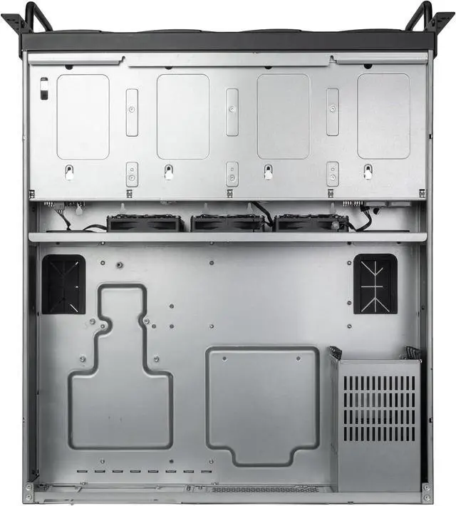 Alt view image 4 of 7 - SilverStone Technology RM61-312 6U 12-Bay Rackmount Chassis, SST-RM61-312
