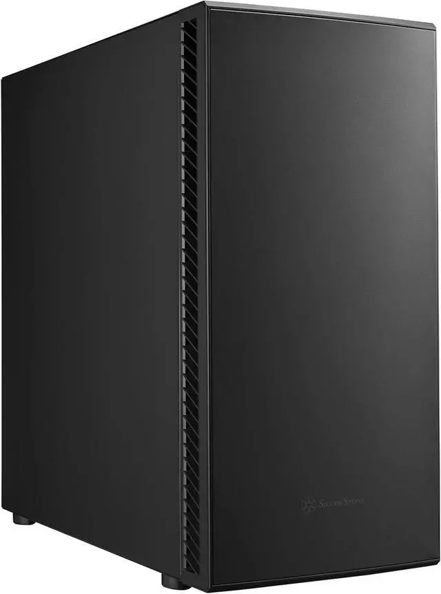 Alt view image 2 of 6 - SilverStone Technology SETA Q1 Silent Mid Tower Case with Soundproofing, SST-SEQ1B