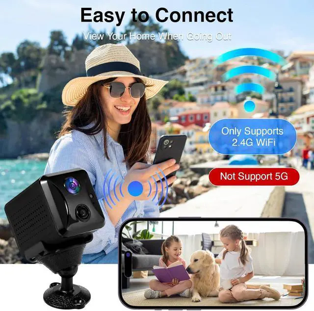 Alt view image 5 of 7 - 2025 Upgraded Hidden Camera, Security Camera 4K HD Mini Nanny Cam for Home/Office with Night Vision, App Control WiFi Indoor Pet Camera, Motion Detection,Wireless Remote Viewing Cam