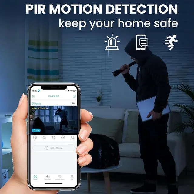 Alt view image 6 of 6 - javiscam 2025 Upgraded Hidden Spy Camera,4K HD Mini Cam for Home with Night Vision,100 Days Long Battery Life, Motion Detection,Remote Viewing,Wireless Camera for Pet/Baby/Nanny Surveillance