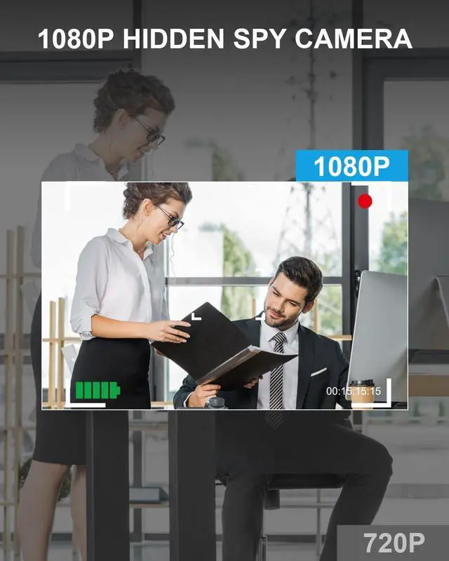 Alt view image 3 of 7 - Smoke Detector Hidden Camera WiFi 1080P Wireless Cameras Nanny Cam with Motion Detection, Indoor Spy Camera for Home Security