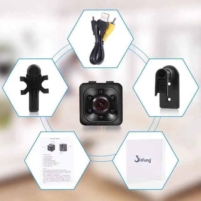 Alt view image 4 of 7 - Spy Camera 1080P HD Hidden - Mini Wireless Nanny Cam with Night Vision, Motion Detection - Home Security Camera for Office, Baby, Pet - No WiFi Needed, 100% Private, Portable & Rechargeable