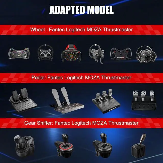Alt view image 7 of 7 - GTPLAYER Sim Racing Cockpit Foldable & Adjustable for High Performance Sim Racing Compact & Flexible Supports All Steering Wheels & Pedals for PC Wheel and Pedals Not Included(Black)
