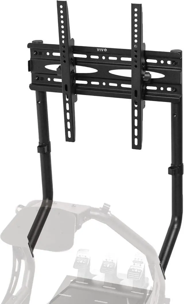 Main image of TV Mount Designed for STAND-RACE1B Racing Simulator Cockpit, Single Monitor Stand for Gaming, Fits 32 to 50 inch Screens, Up to 400x400 VESA, Black, STAND-RACE1TV