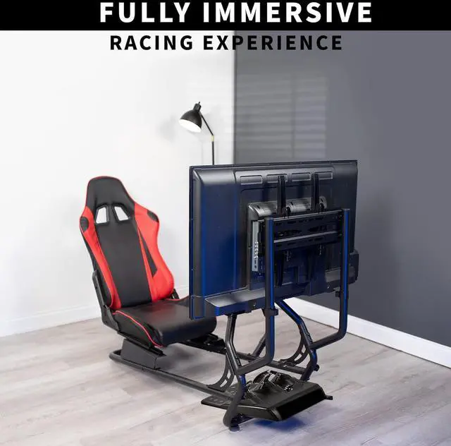 Alt view image 5 of 7 - TV Mount Designed for STAND-RACE1B Racing Simulator Cockpit, Single Monitor Stand for Gaming, Fits 32 to 50 inch Screens, Up to 400x400 VESA, Black, STAND-RACE1TV