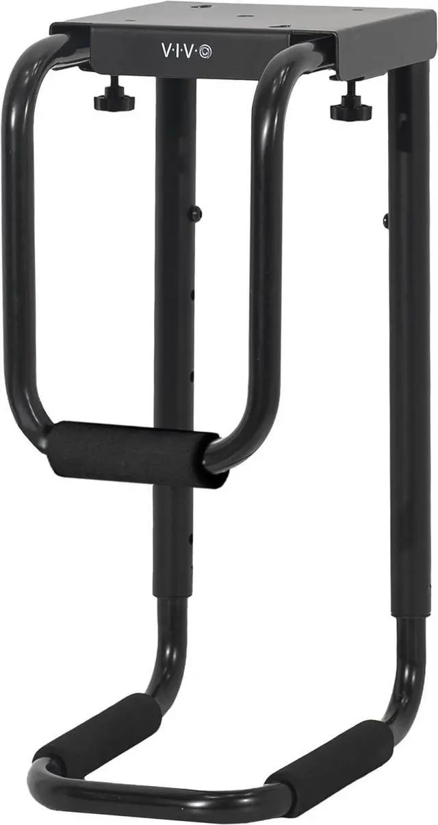 Main image of Heavy Duty Adjustable Under-Desk PC Mount, Computer CPU Holder with Secure Locking, Supports up to 30kg, Black, MOUNT-PC04B