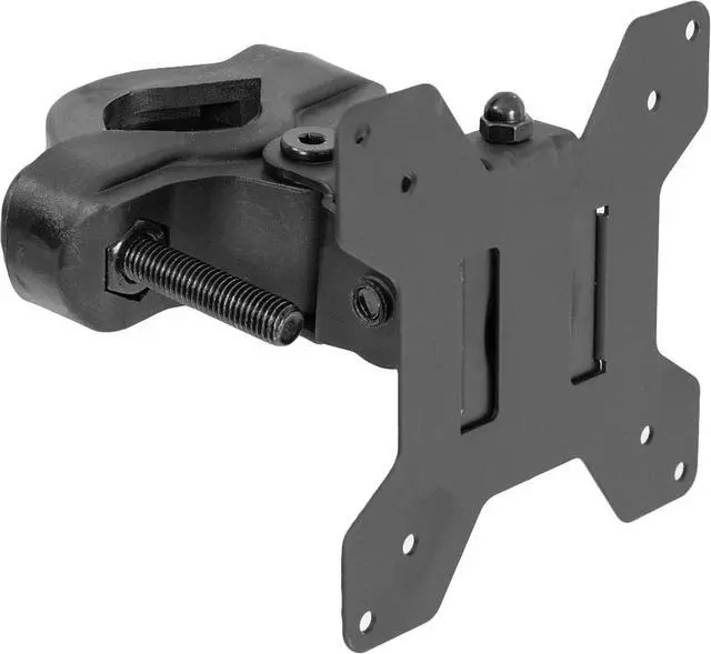 Main image of Steel Universal Bracket Pole Mount with Removable 75mm and 100mm VESA Plate, Fits up to 30 inch Screens, Black, MOUNT-POLE01