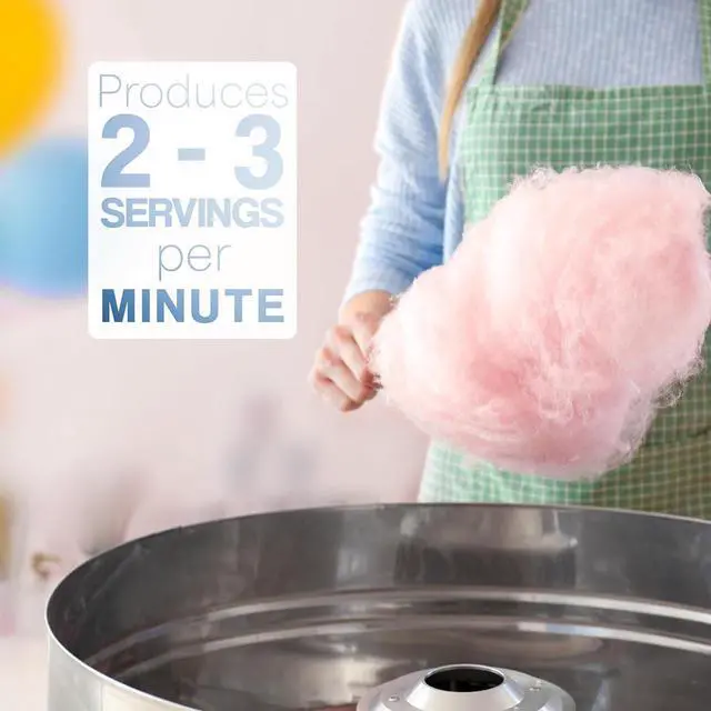 Alt view image 5 of 7 - Pink 1030W Electric Cotton Candy Machine, Commercial Candy Floss Maker, 20 inch Stainless Steel Bowl with Sugar Scoop, Easy Home Use, CANDY-V001