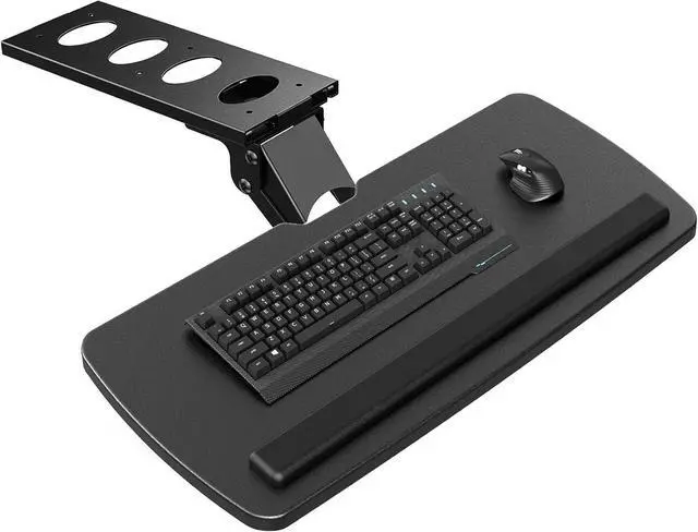 Main image of Keyboard Tray Under Desk, 360 Adjustable Under Desk Keyboard Tray Slide Out, Ergonomic Pull Out Keyboard Tray Under Desk, 25"W x 9.84"D