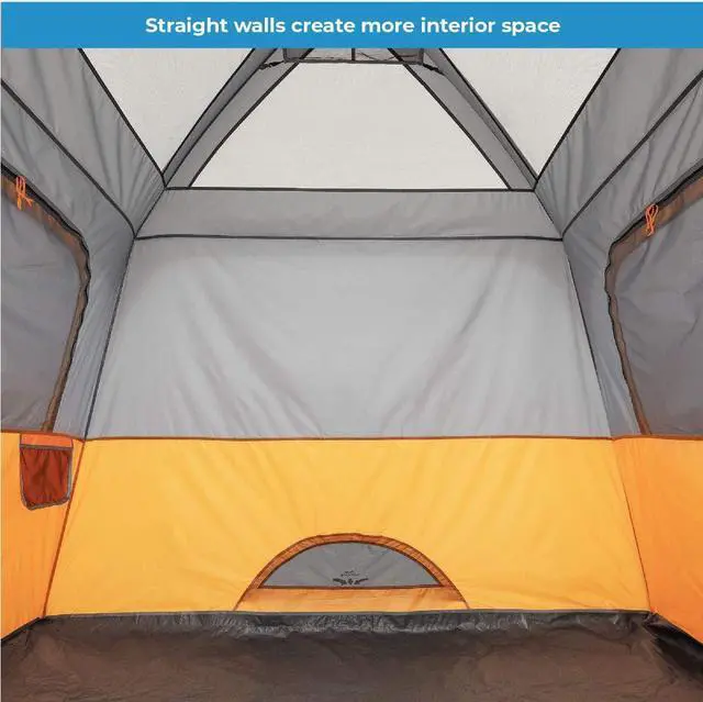Alt view image 7 of 7 - CORE Tent for Family Camping | 4 Person & 6 Person Portable Camp Tent with Carry Bag for Outdoor Car Camping | Included Gear Loft Organizer for Camp Accessories