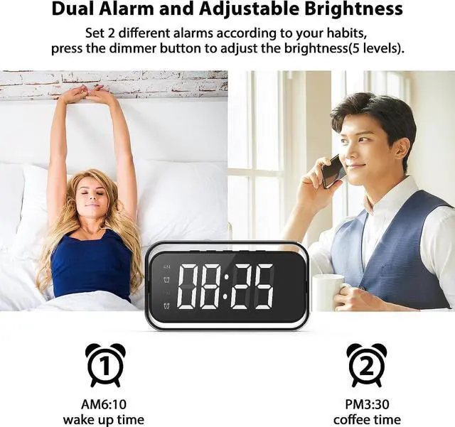 Alt view image 6 of 7 - Wireless Security Camera for Home Security, 4K Nanny Cam with Two Sets of Alarm Clock Setting for Indoor Safety, HD Night Vision & Motion Detection Alerts, Security Recording with Mobile Phone App