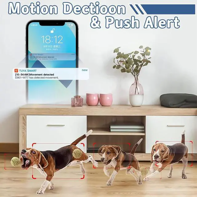 Alt view image 3 of 7 - Power Bank Camera, WiFi Smart Indoor Security Camera 1080P HD Wireless Nanny Cam with Motion Detection, Portable Video Recorder for Home, Baby, Pet, No Audio