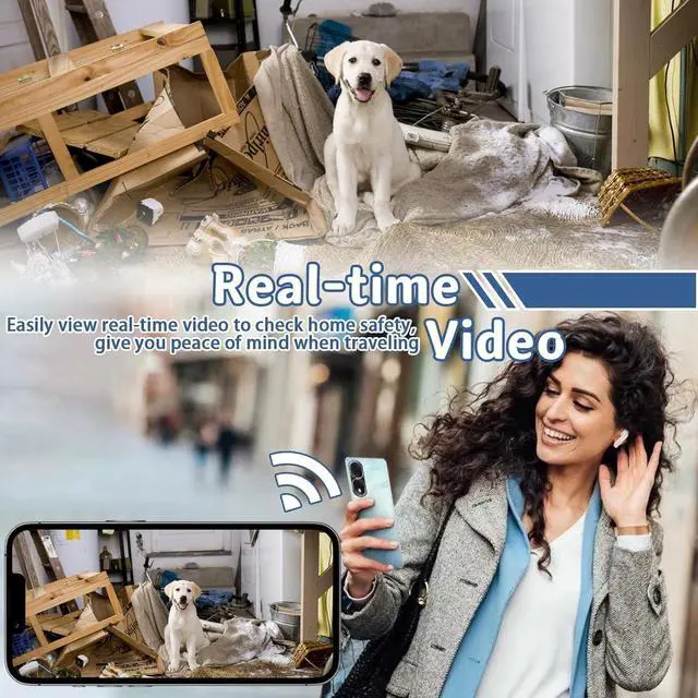 Alt view image 2 of 7 - Power Bank Camera, WiFi Smart Indoor Security Camera 1080P HD Wireless Nanny Cam with Motion Detection, Portable Video Recorder for Home, Baby, Pet, No Audio