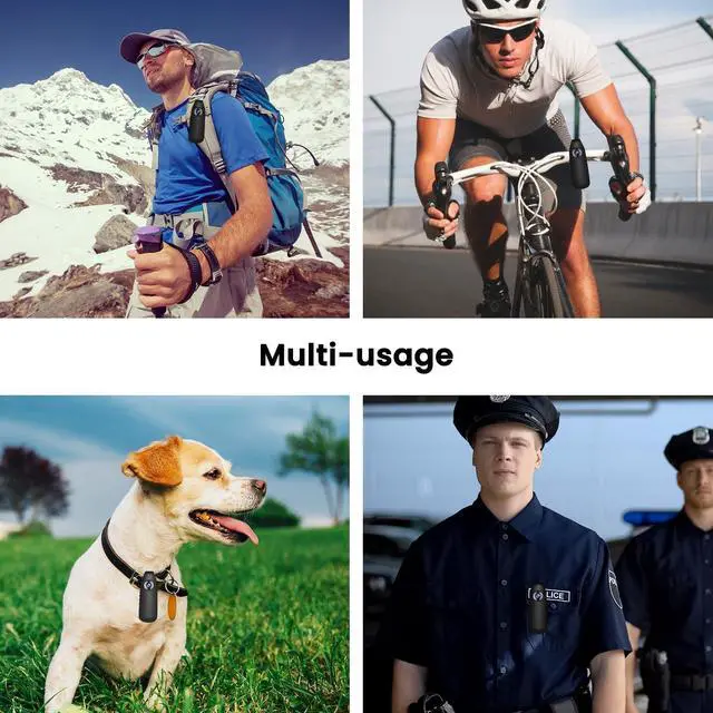 Alt view image 7 of 7 - Body Cam, 1080P Mini Body Camera, No WiFi Small Camera with Built-in 32GB TF Card, 3-7 HR Battery Life, Motion Detection, Support Time Stamp, Wearable Mini Cam for Cycling/Travel/Delivery