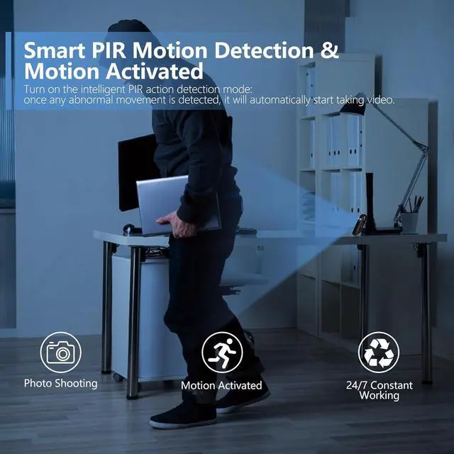 Alt view image 4 of 7 - Body Cam, 1080P Mini Body Camera, No WiFi Small Camera with Built-in 32GB TF Card, 3-7 HR Battery Life, Motion Detection, Support Time Stamp, Wearable Mini Cam for Cycling/Travel/Delivery