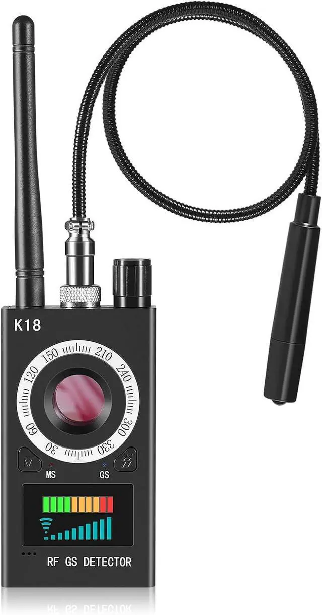 Main image of Hidden Camera Detectors, Anti Spy Camera Finder, GPS Tracker Detector, Hidden Devices Detector for Airbnb, Hotels, Bathroom, Home, Office (Black)