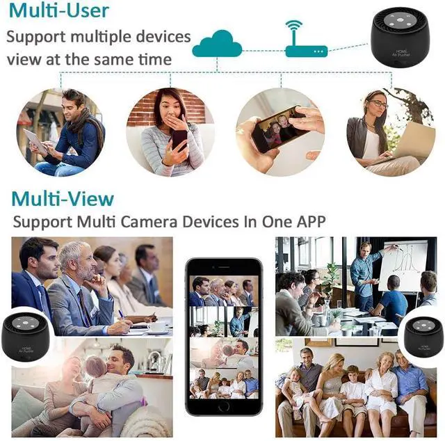 Alt view image 6 of 6 - Wireless-WiFi-Hidden-Spy-Camera, Pragovle 1080P Full HD with Night Vision and Motion Detection Alarm, Real-time Monitoring and Recording for Home/Office, Works with iOS&Android
