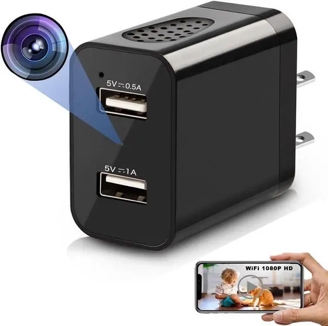 Main image of 2025 Enhanced 1080P HD Charger and Security Camera with Live Streaming, Motion Detection,WiFi & Bluetooth