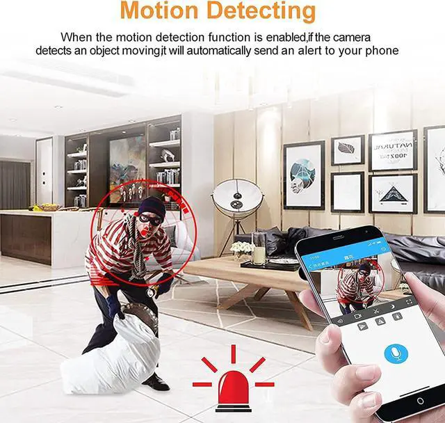 Alt view image 3 of 7 - 1080P WiFi Camera Hidden Indoor Security Camera Baby Monitor Surveillance Security Cam Hidden Spy Detector-002