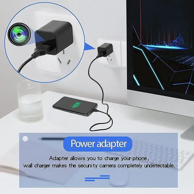 Alt view image 4 of 7 - 1080P WiFi Camera Hidden Indoor Security Camera Baby Monitor Surveillance Security Cam Hidden Spy Detector-002