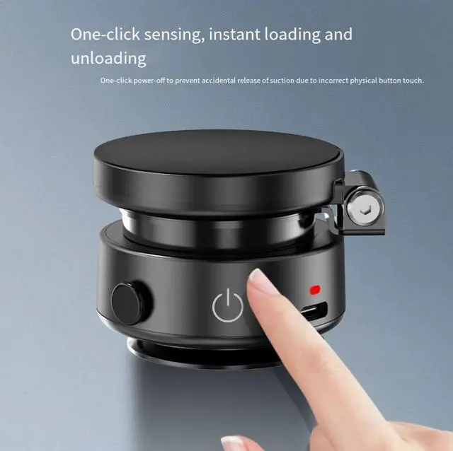Alt view image 4 of 6 - V1 electric suction vacuum suction cup vehicle-mounted bracket magnetic phone holdertelescopic folding navigation screen vehicle rack