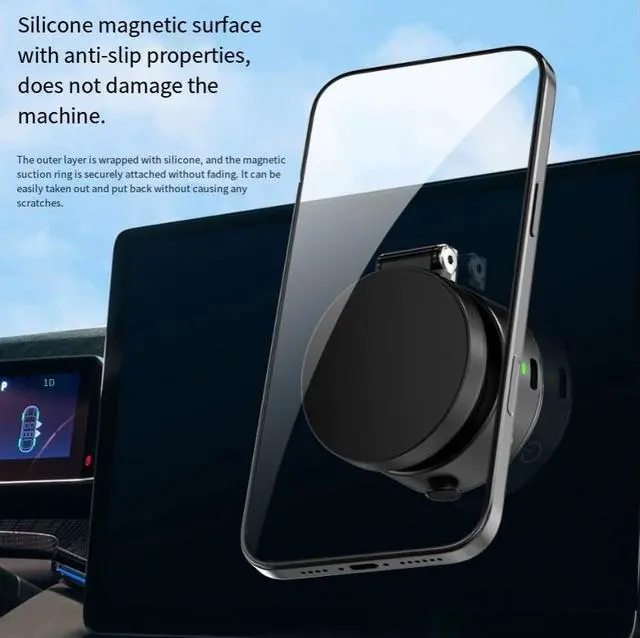 Alt view image 5 of 6 - V1 electric suction vacuum suction cup vehicle-mounted bracket magnetic phone holdertelescopic folding navigation screen vehicle rack
