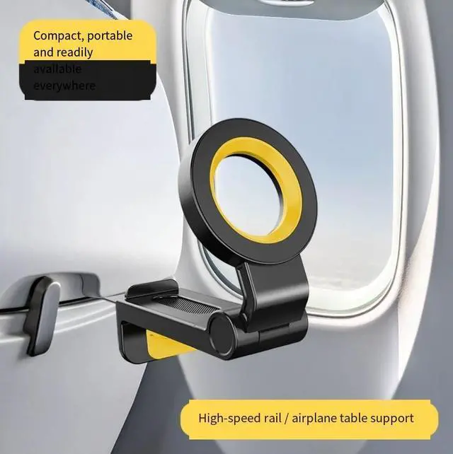 Alt view image 2 of 6 - New Magsafe magnetic travel phone holder- suitable for use on high-speed trains, airplanes, diningtables. Potable lazy person's support