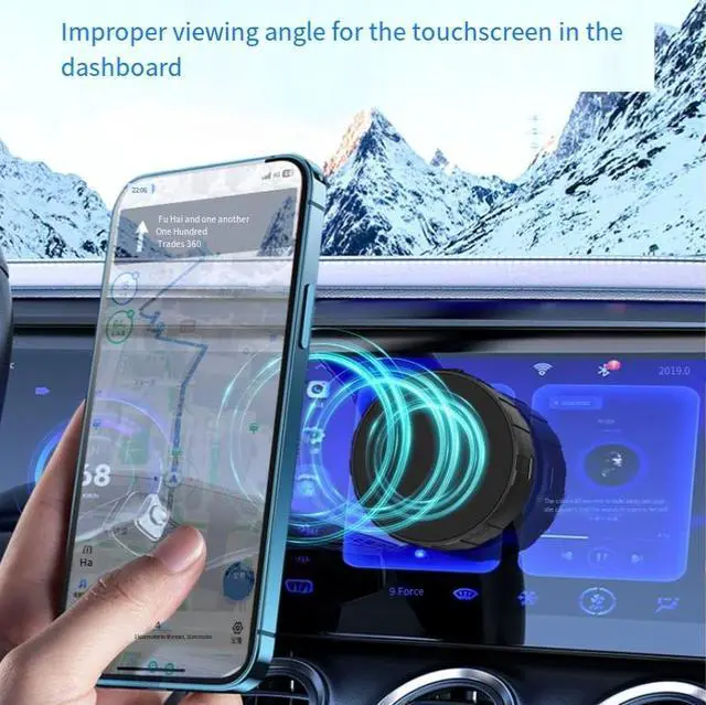 Alt view image 3 of 4 - The second-generation advanced black technology electric nano vacuum suction strongmagnetic phone stand with dual-sided screen suction
function