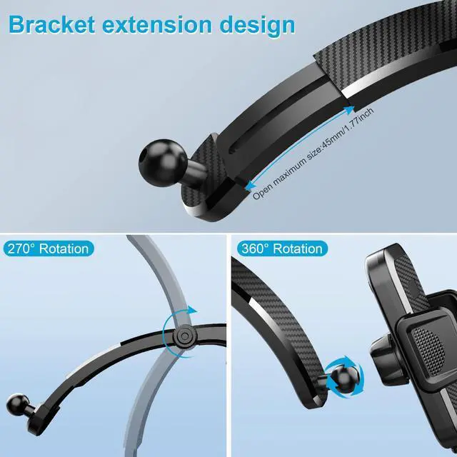 Alt view image 2 of 5 - Car-mounted mobile phone navigation stand. Dashboardsuction cup-style mobile phone holder with 360-degree rotation capability.