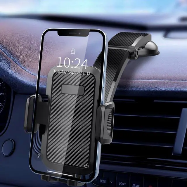 Alt view image 3 of 5 - Car-mounted mobile phone navigation stand. Dashboardsuction cup-style mobile phone holder with 360-degree rotation capability.