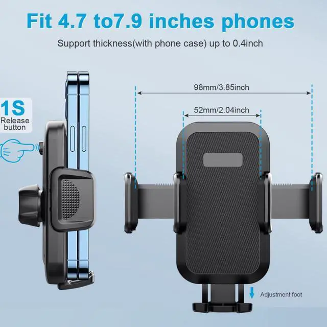 Alt view image 5 of 5 - Car-mounted mobile phone navigation stand. Dashboardsuction cup-style mobile phone holder with 360-degree rotation capability.