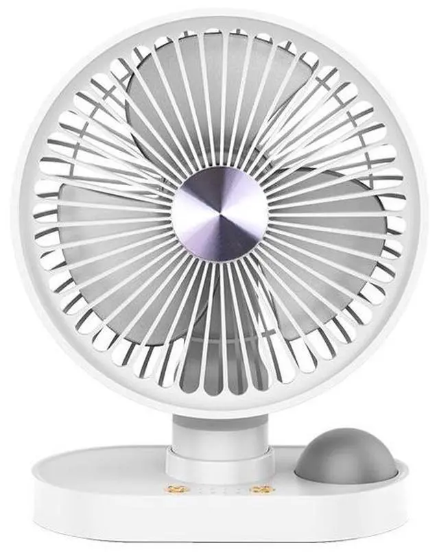Main image of New desktop fan - ofice dormitory desk fan - silent 8-inch powerful fan - rechargeable - household small electric fan