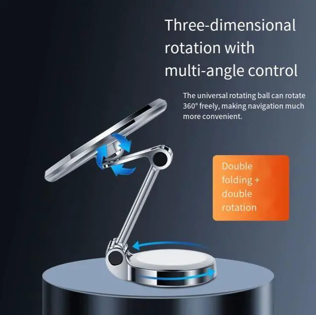 Alt view image 3 of 4 - F82 MagSafe magnetic docking fixed folding universal vehicle navigation bracket rotating stretchable bracket