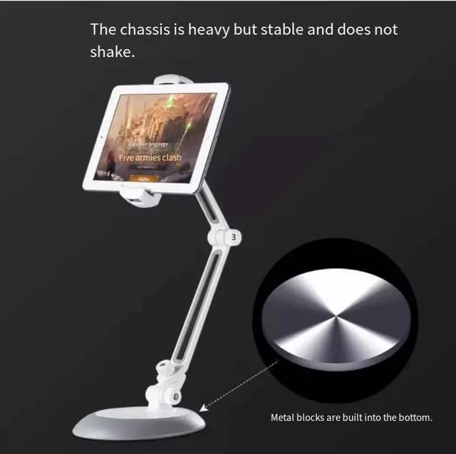 Alt view image 3 of 4 - Table lamp-style aloysupport for 360-degree adjustment ofmobile phones and tablets,universal desktopsupport for watching IVseries and live streaming.
lazy person's support.