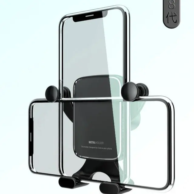 Main image of Horizontal and vertical screen gravity car-mounted mobile phone holder Car-mounted gravity-type air outlet mobile phone holder