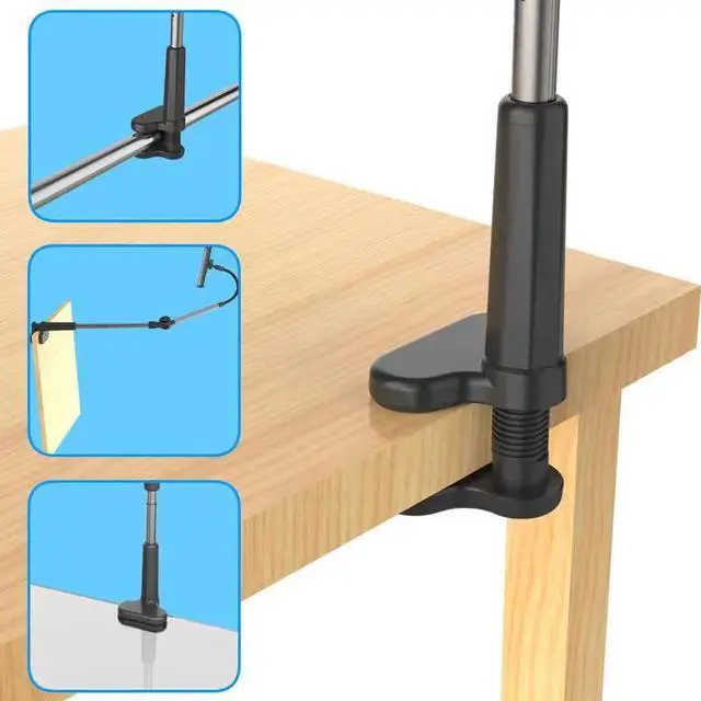 Alt view image 2 of 5 - Universal lazy stand for mobile phones and tablets, suitable for use on dormitory desks, bedside tables, and for catching up on TV shows and watching live streams. Lazy support for binge-watching.