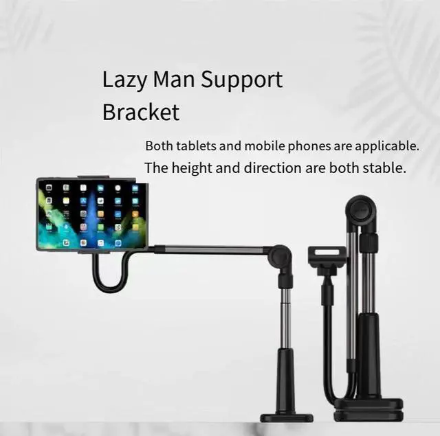 Alt view image 4 of 5 - Universal lazy stand for mobile phones and tablets, suitable for use on dormitory desks, bedside tables, and for catching up on TV shows and watching live streams. Lazy support for binge-watching.