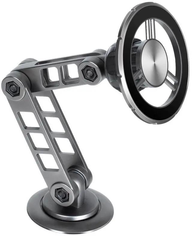 Main image of New Magsafe magnetic mechanical arm alloy folding car mount - dashboard-mounted phone holder