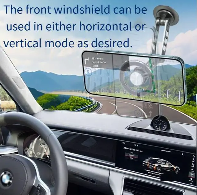 Alt view image 5 of 5 - New Magsafe magnetic mechanical arm alloy folding car mount - dashboard-mounted phone holder
