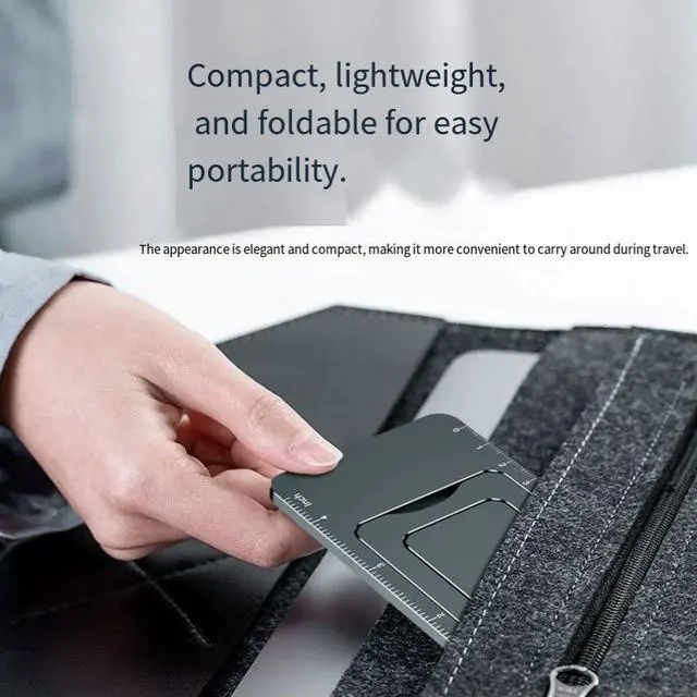 Alt view image 3 of 5 - Mobile phone, tablet, desktop office lazy person support, portable aluminum alloy folding support, live streaming support