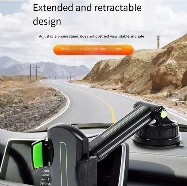 Main image of Universal extended and retractable car mount for mobile phone holder 360°
