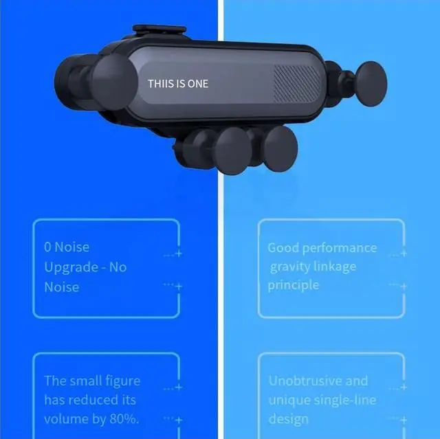 Alt view image 3 of 4 - Universal one-piece gravity support 360-degree rotating vehicle mount