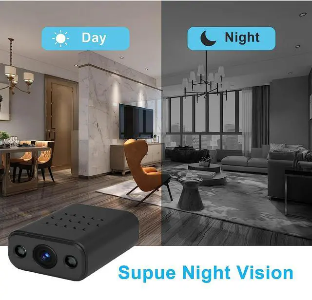 Alt view image 5 of 6 - Security Camera for 4K, Mini Security Cameras Wireless wifi, Small Camera Security, Indoor Surveillance Camera with Night Vision, Motion Detection, Sound Recording