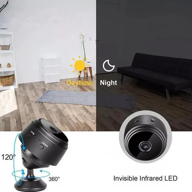 Alt view image 3 of 5 - 6PCS,Mini Camera Hidden, Nanny Cam with Motion Detection and Night Vision, Indoor/Outdoor Micro Security Surveillance Camera(No SD Card)