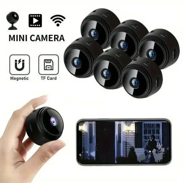 Main image of 6PCS,Mini Camera Hidden, Nanny Cam with Motion Detection and Night Vision, Indoor/Outdoor Micro Security Surveillance Camera(No SD Card)