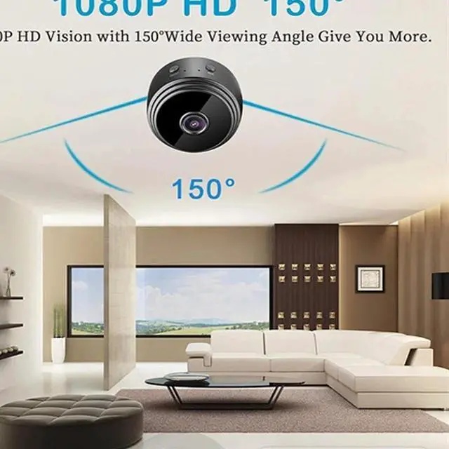 Alt view image 4 of 7 - Mini Wireless Hidden Spy Camera Wifi IP Home Security 1080P HD Night Vision Cam