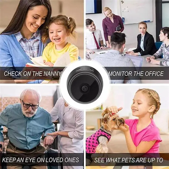Alt view image 7 of 7 - Mini Wireless Hidden Spy Camera Wifi IP Home Security 1080P HD Night Vision Cam