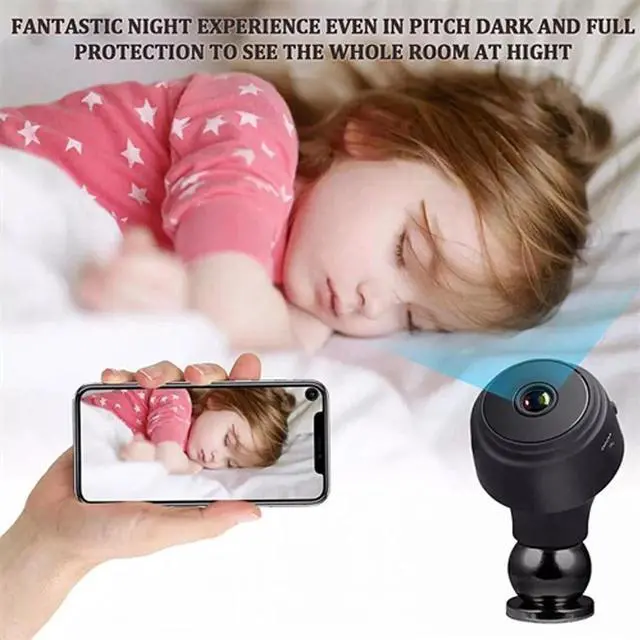 Alt view image 3 of 7 - Mini Wireless Hidden Spy Camera Wifi IP Home Security 1080P HD Night Vision Cam