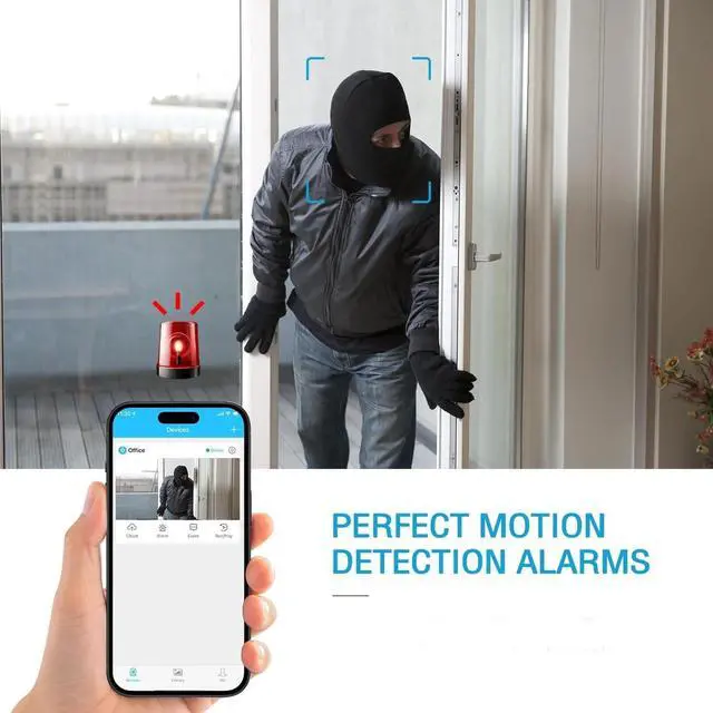 Alt view image 6 of 7 - Spy Camera, 2K HD Hidden Camera, No Need Wifi Camera, Cloud & SD Storage Mini Camera, Wireless Indoor Camera, AI Motion Detection Camera, Auto Night Vision Cameras for Home Security 1PCS